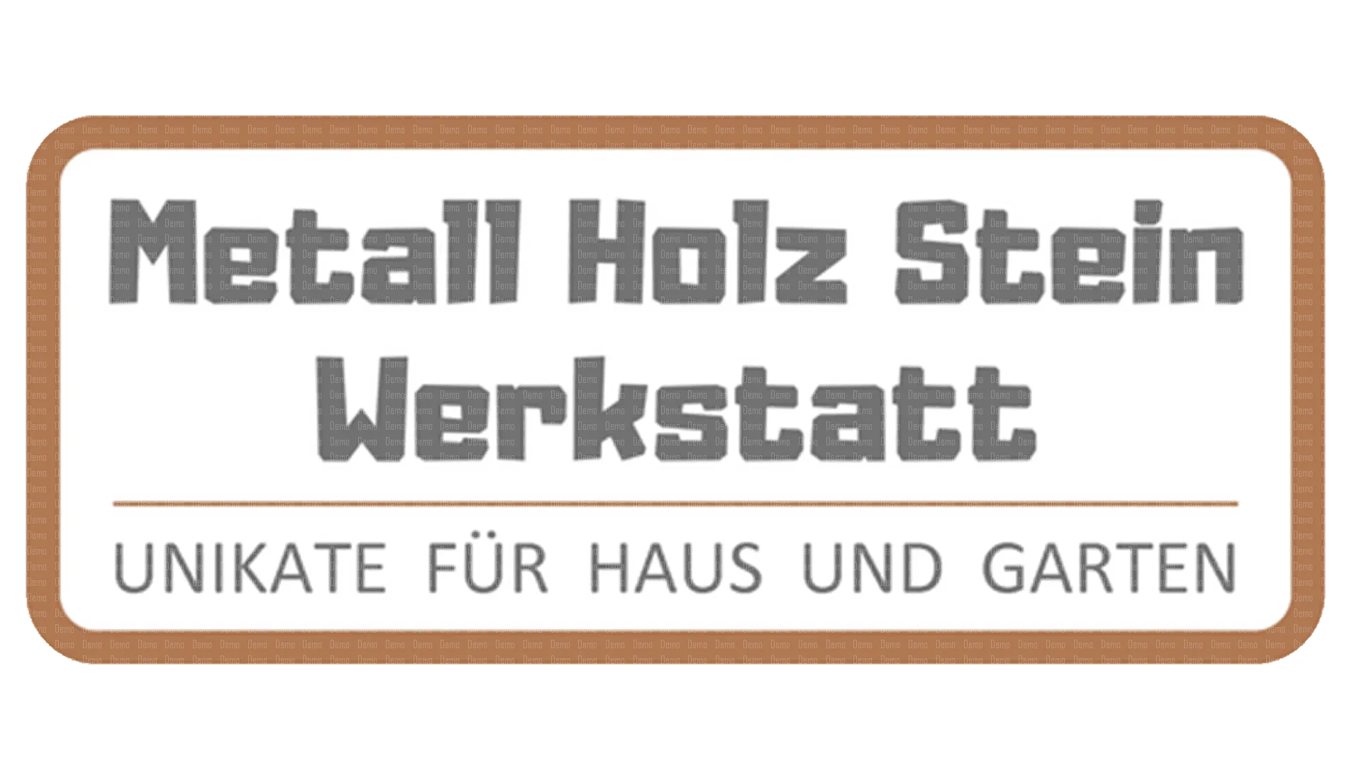 Metall Holz Stein Werkstatt